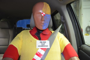 This crash test dummy might be wondering why the NHTSA doesn't have tougher seat standards.