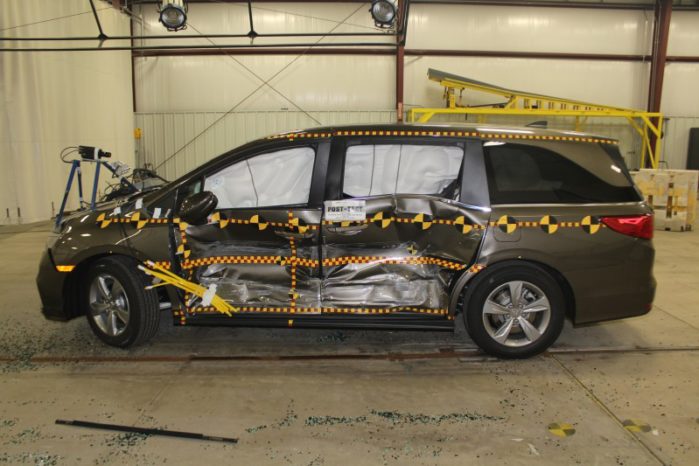 The 2018 Odyssey is the safest minivan ever made (so far) when it comes to side impact crash resistance.